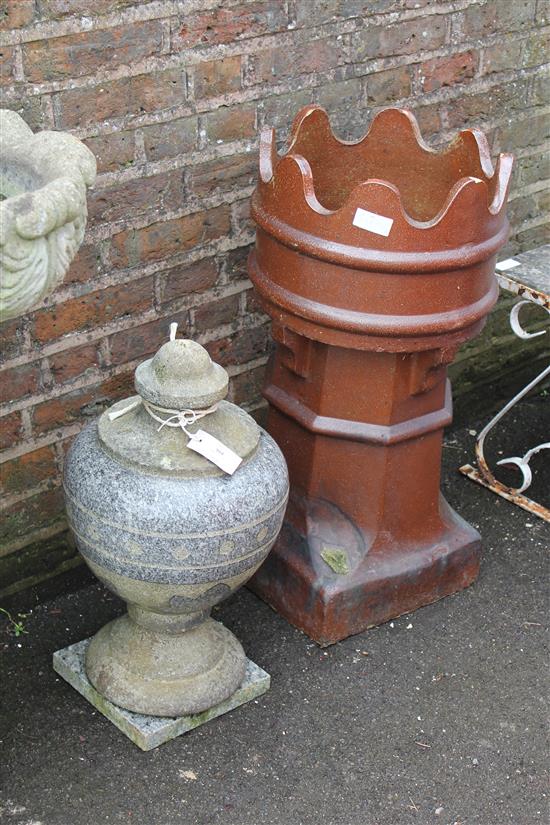 Chimney pot & urn